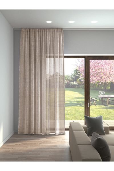 ستائر قماش شيفون صورة 2 - صن رول ستاير وكنب ومجالس عربية 